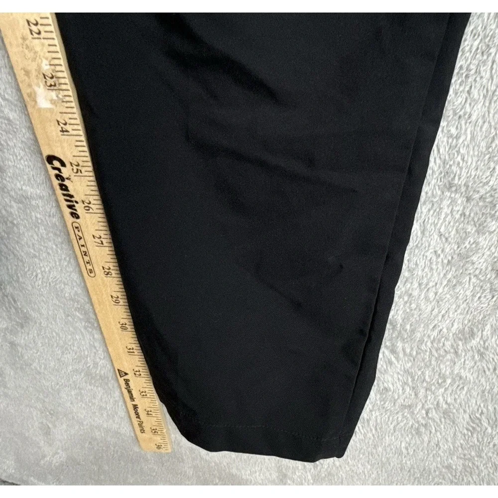 Adidas Golf Pants Men 34x34 Black Straight Leg Athletic Logo Athleisure Mid Rise